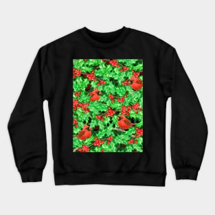 Cardinals and holly berry Crewneck Sweatshirt